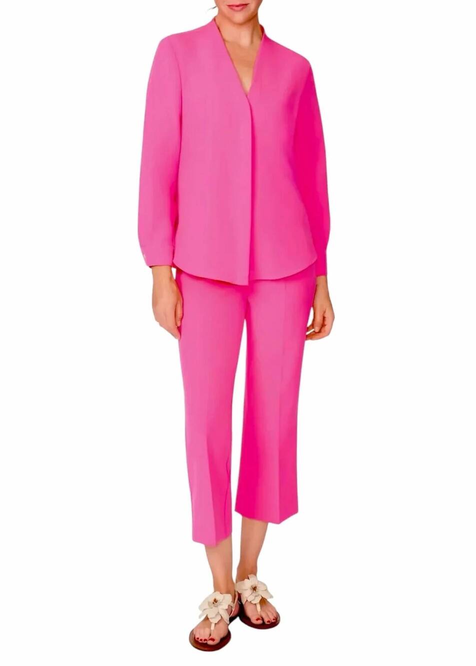 NEW ESTELLE AND FINN pull on crop flare pant in pink
